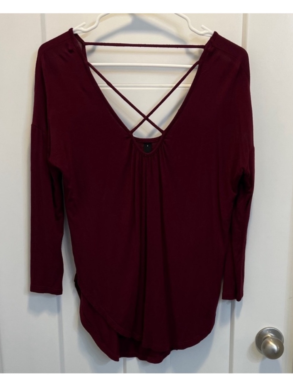 Cross neck top
